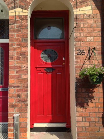 Front door painting and repair