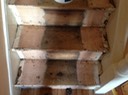 Staircase repair and painting before